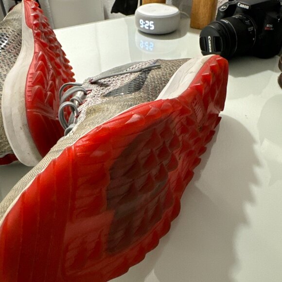 Nike Golf Nike Flyknit Racer G Size 12 Gray + Red - Picture 8 of 8